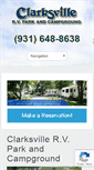 Mobile Screenshot of clarksvillervpark.com